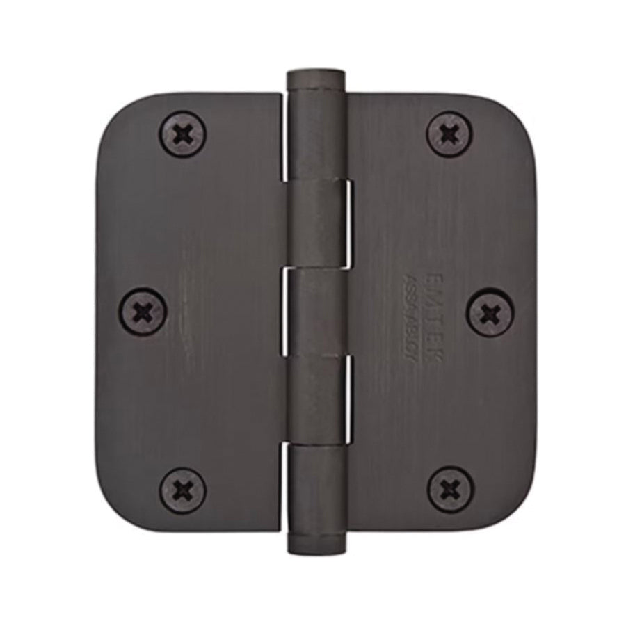 EMTEK® 91033-US3 Residential-Duty Plain Bearing Hinge, 3-1/2 in H, 3-1/2 in W, Steel, Polished Brass