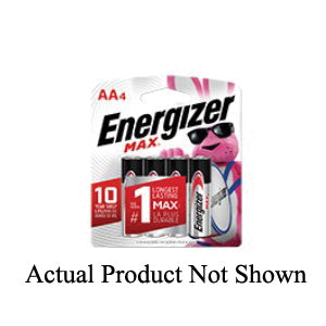 Energizer® MAX® E91MP-8 Battery, Alkaline, AA, 2779 mAh, 1.5 V Nominal