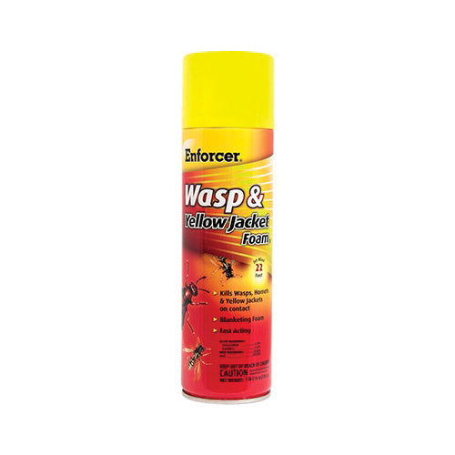 Enforcer® FWH16 Wasp and Yellow Jacket Foam, Gas, Characteristic, Mild, Outdoor, Spray Application, 16 oz, Aerosol Can