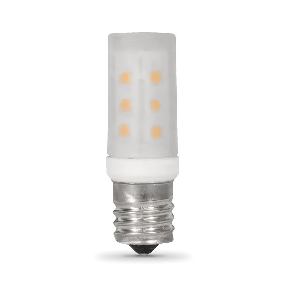 FEIT Electric BPT7N/SU/LED LED Bulb, 1.5 W, Tubular, Intermediate, Clear, 3000 K, 80 Lumens