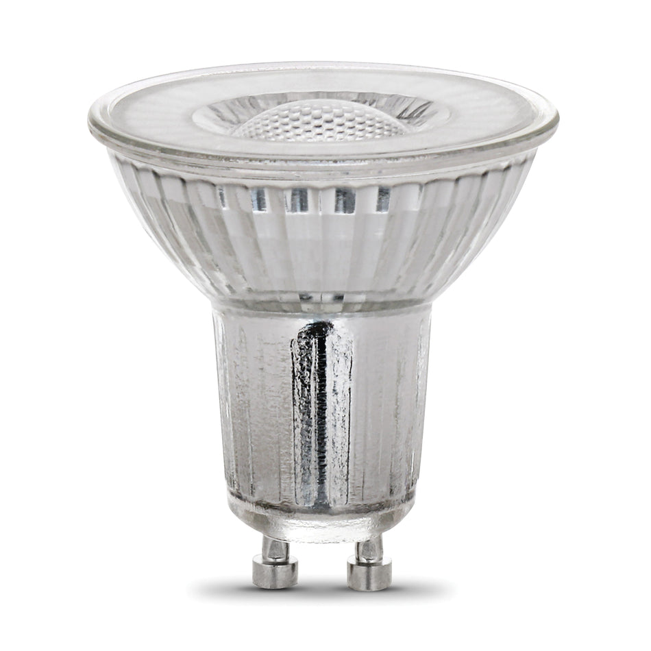 FEIT Electric BPMR16/GU10/930CA LED Bulb, 4 W, Multi-Faceted Reflector, Bi-Pin Twist and Lock, Aluminized, 3000 K