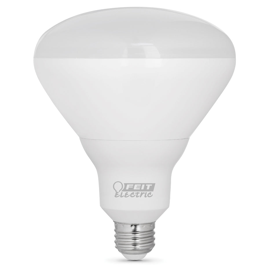 FEIT Electric BR40DM/950CA/2 LED Bulb, 9.4 W, Bulged Reflector, Medium, Frosted, 5000 K, 850 Lumens, 110 deg Beam