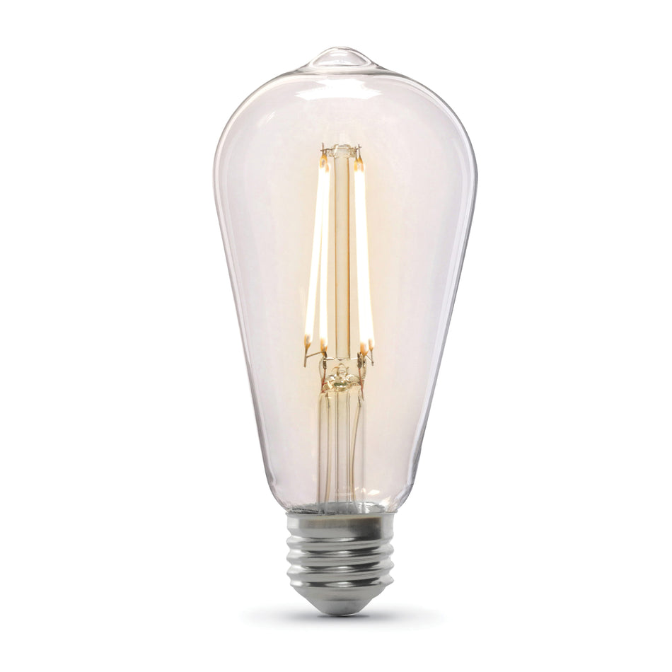 FEIT Electric T14/VG/LED LED Bulb, 4 W, Tubular, Medium, Amber, 2100 K, 300 Lumens