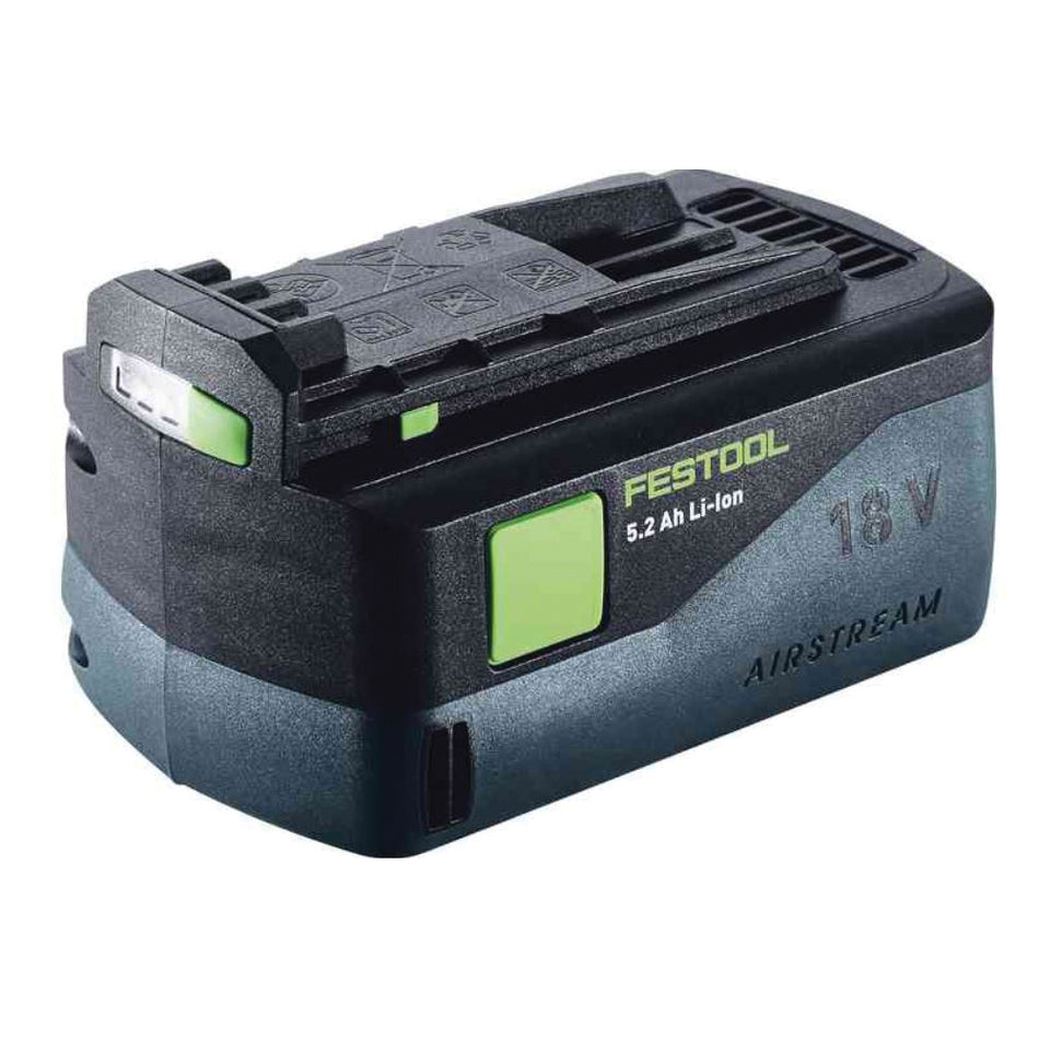 FESTOOL AIRSTREAM 201066 Battery, 18 V, 2 Ah Battery Capacity, Lithium-Ion Battery Chemistry