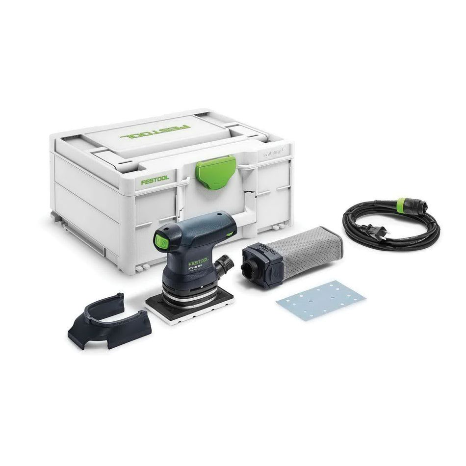 FESTOOL 576054 Finish Orbital Sander, Tool/Kit: Tool, 3-5/32 x 5-1/4 in Pad, 6000 to 12000 opm Orbits per Minute, 120 V