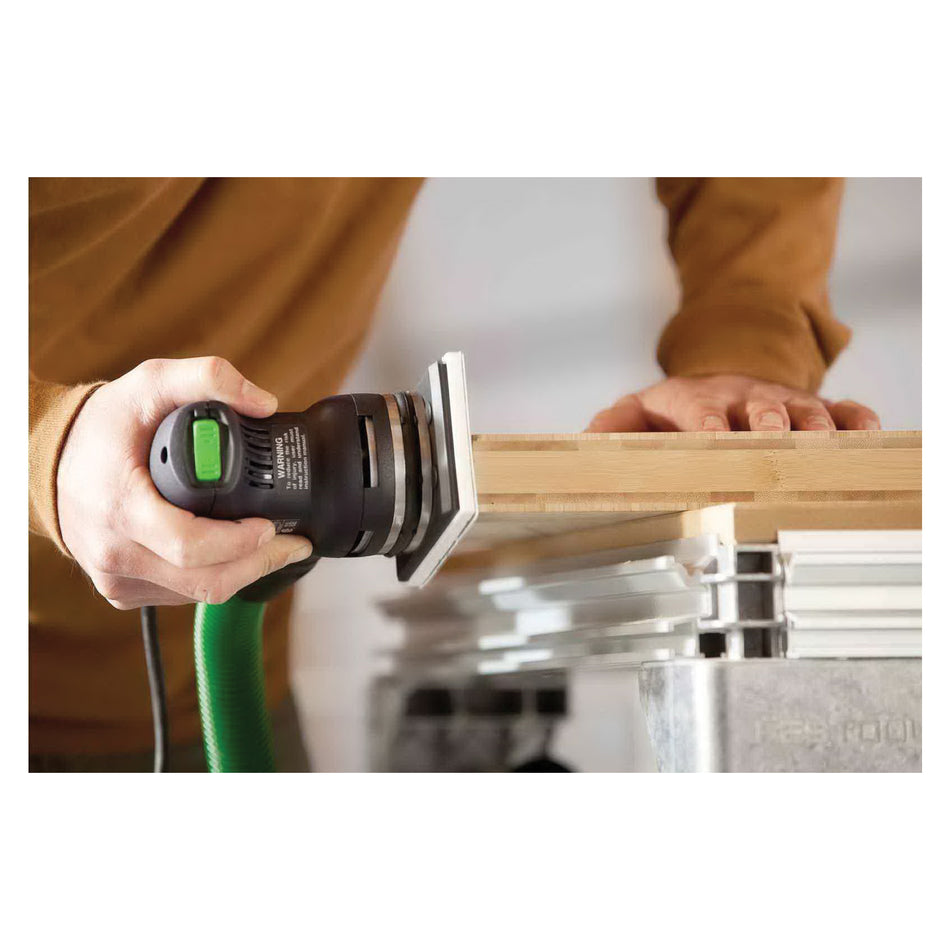 FESTOOL 576054 Finish Orbital Sander, Tool/Kit: Tool, 3-5/32 x 5-1/4 in Pad, 6000 to 12000 opm Orbits per Minute, 120 V