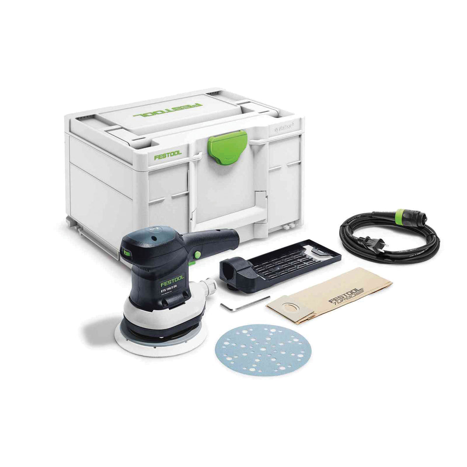 FESTOOL 576079 Random Orbital Sander, Tool/Kit: Kit, 6 in Pad, 310 W, 6000 to 10500 rpm Speed