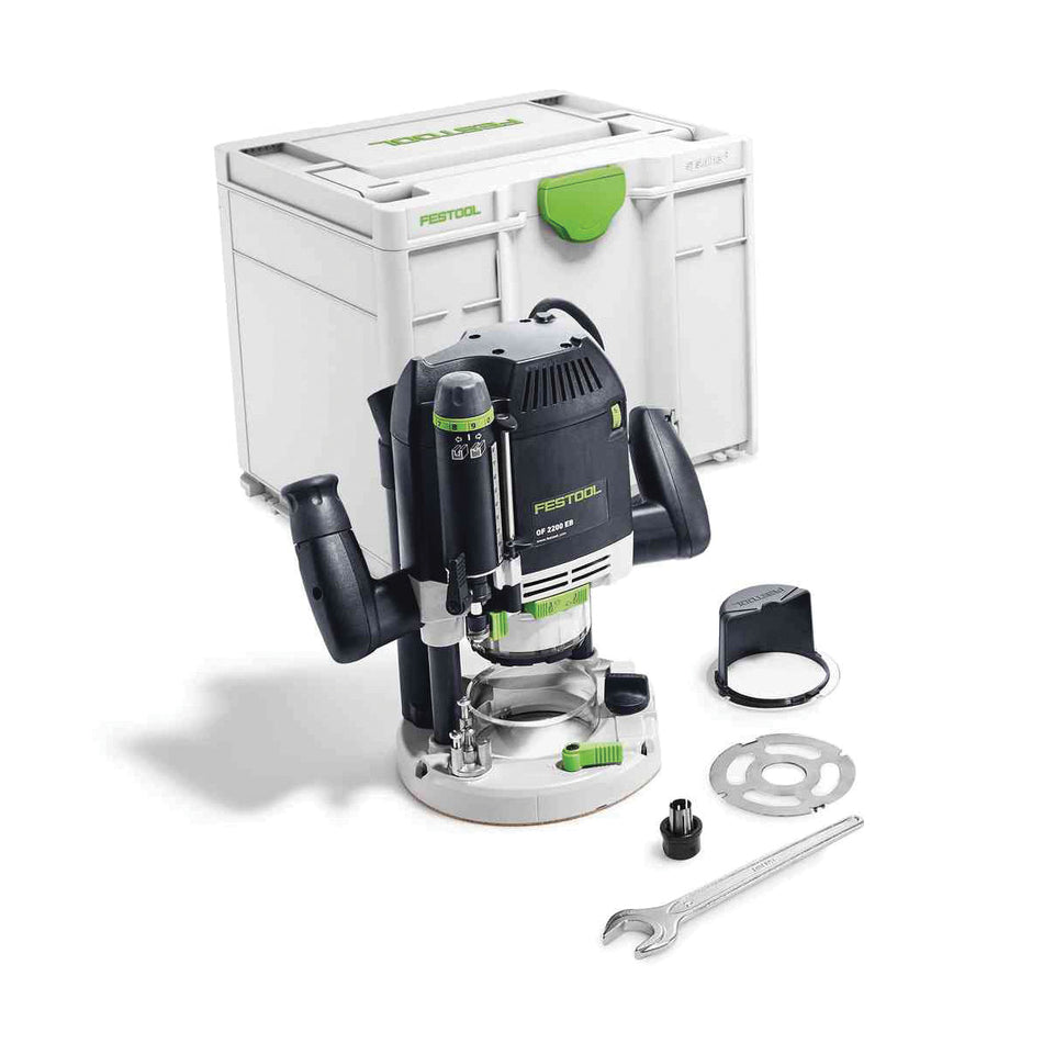 FESTOOL 576223 Router, Tool/Kit: Kit, 1/2 in Collet, 2200 W, 10000 to 22000 rpm Speed