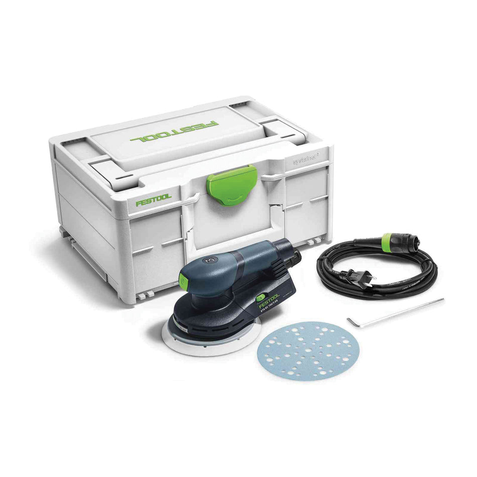 FESTOOL 576326 Random Orbital Sander, Tool/Kit: Kit, 6 in Pad, 400 W, 6000 to 10000 rpm Speed