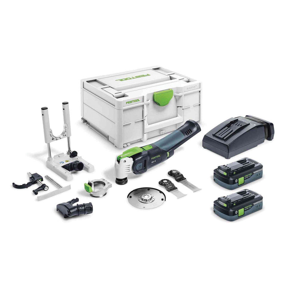 FESTOOL VECTURO 576590 Cordless Oscillator, Tool/Kit: Kit, 18 V, Lithium-Ion Battery