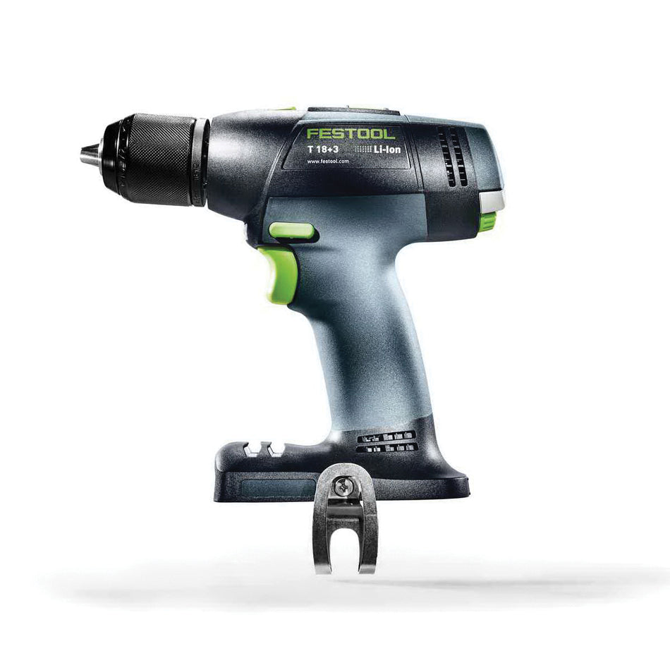 FESTOOL 576758 Drill, Tool/Kit: Tool, 309.8 in-lb, 442.5 in-lb, 1/16 to 1/2 in Chuck, Keyless Chuck, 18 V