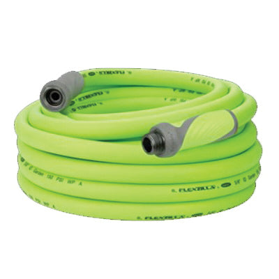 FLEXZILLA® HFZG503YWS Garden Hose, 3 ft L, 150 psi, Polymer Tube, ZillaGreen™