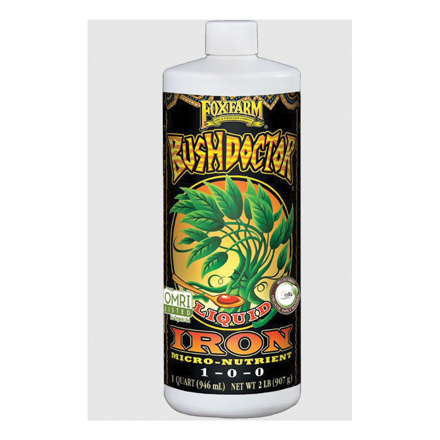 FOXFARM® Bush Doctor® FBLIQ Iron Supplement, Liquid, Brown, 1 qt