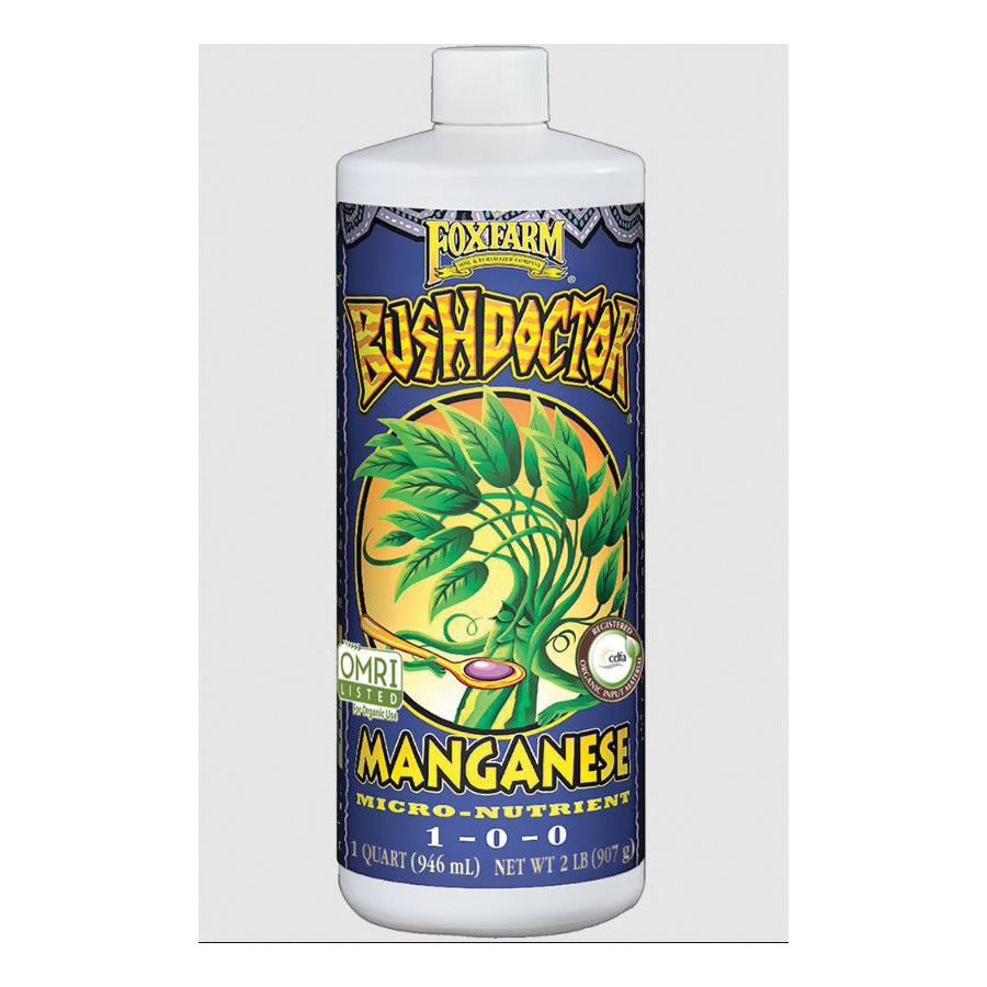 FOXFARM® Bush Doctor® FBMGQ Manganese Supplement, Liquid, Brown, 1 qt