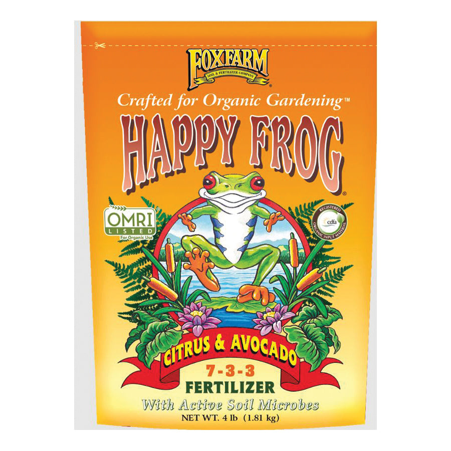 FOXFARM® Happy Frog® FFCA Citrus and Avocado Fertilizer, Granular Pellet, 4 lb