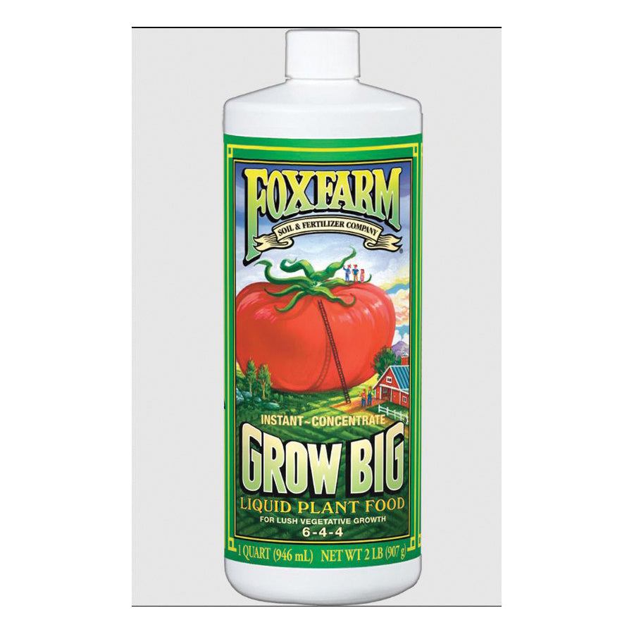 FOXFARM® Grow Big® FGBQ Plant Food, Liquid, Green, 1 qt