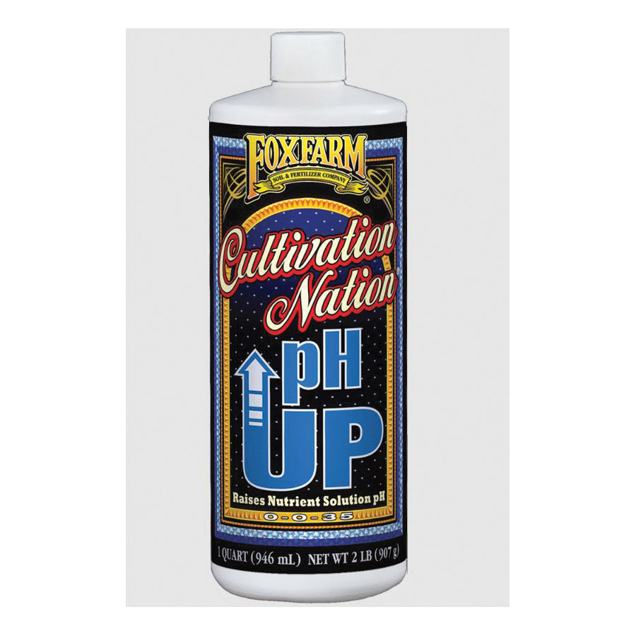 FOXFARM® ultivation Nation® FGRPUQ pH Up Nutrient Solution, Liquid, Brown, 1 qt