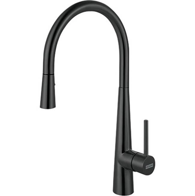 FRANKE FF3425BSS, Steel Collection, Pull-Down, Kitchen Sink Faucet, Black Stainless