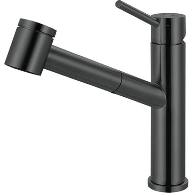 FRANKE FFPS3425BSS, Steel Collection, Pull-Out, Kitchen Sink Faucet, Black Stainless