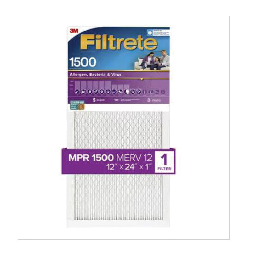 Filtrete™ 2020-4 Allergen Defense Air Filter, 12 in W, 24 in H, 12 MERV