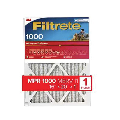 Filtrete™ 9800-4 Allergen Defense Air Filter, 16 in W, 20 in H, 11 MERV