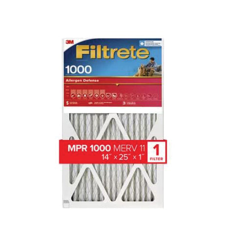 Filtrete™ 9804-4 Allergen Defense Air Filter, 14 in W, 25 in H, 11 MERV