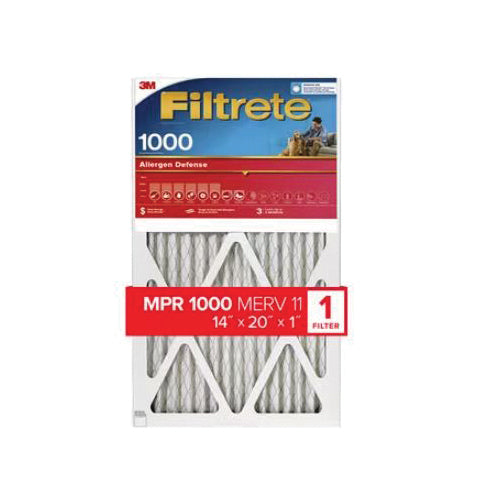 Filtrete™ 9805-4 Allergen Defense Air Filter, 14 in W, 20 in H, 11 MERV