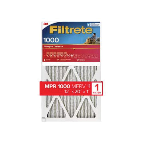 Filtrete™ 9819-4 Allergen Defense Air Filter, 12 in W, 20 in H, 11 MERV