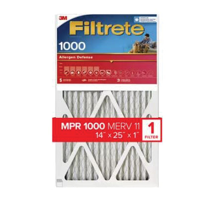 Filtrete™ 9820-4 Allergen Defense Air Filter, 12 in W, 24 in H, 11 MERV