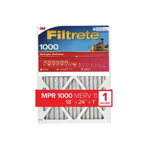 Filtrete™ 9821-4 Allergen Defense Air Filter, 18 in W, 24 in H, 11 MERV