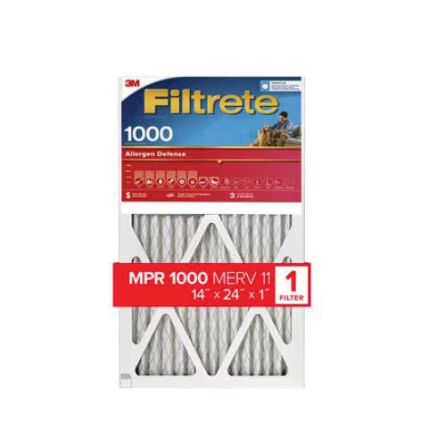 Filtrete™ 9823-4 Allergen Defense Air Filter, 14 in W, 24 in H, 11 MERV