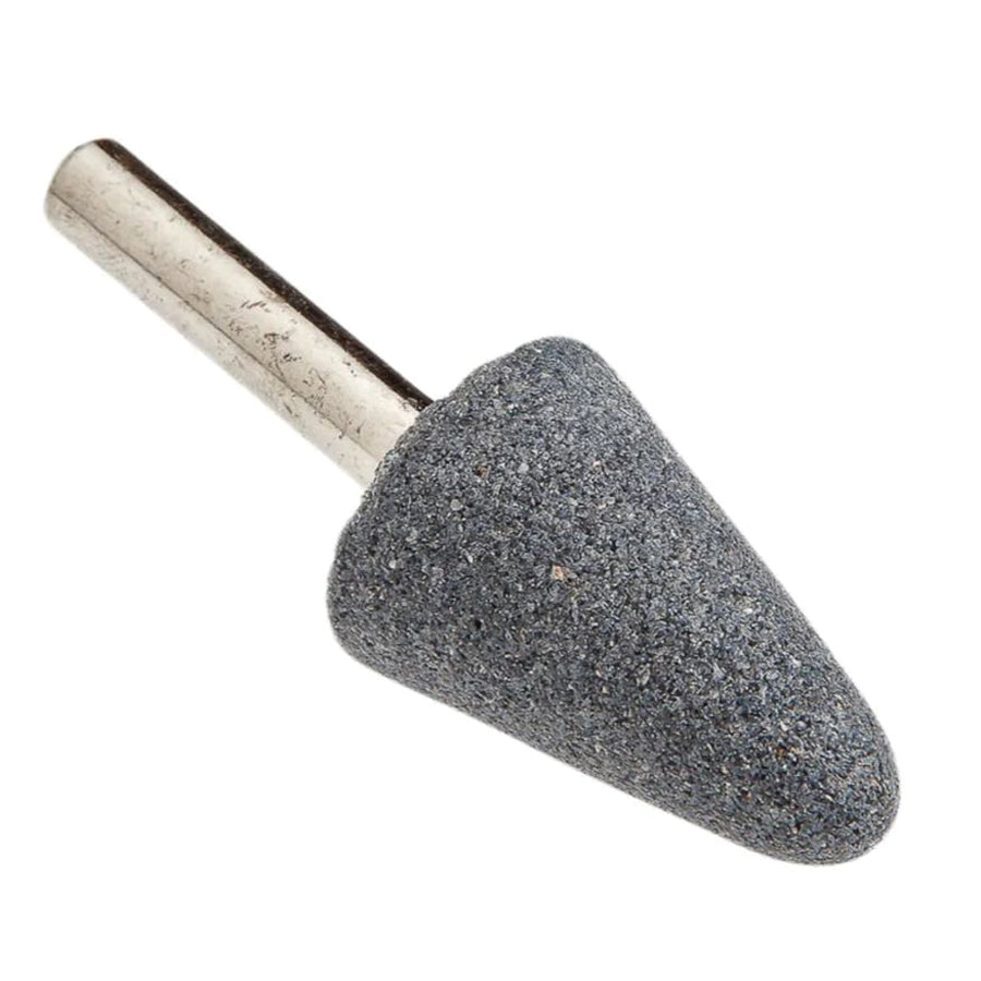 Forney® 60027 Mounted Point, A5 Point, 3/4 in Dia, 1-1/8 in Thick, 1/4 in Dia Shank, 60 Grit, Aluminum Oxide Abrasive