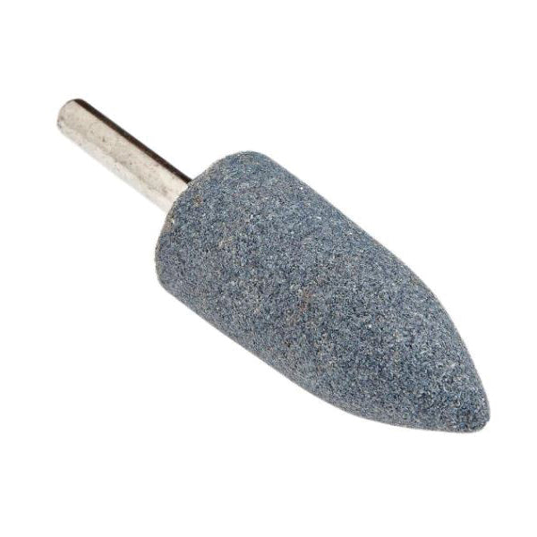 Forney® 60028 Mounted Point, Pointed Top Point, 7/8 in Dia, 1/4 in Dia Shank, 60 Grit, Aluminum Oxide Abrasive