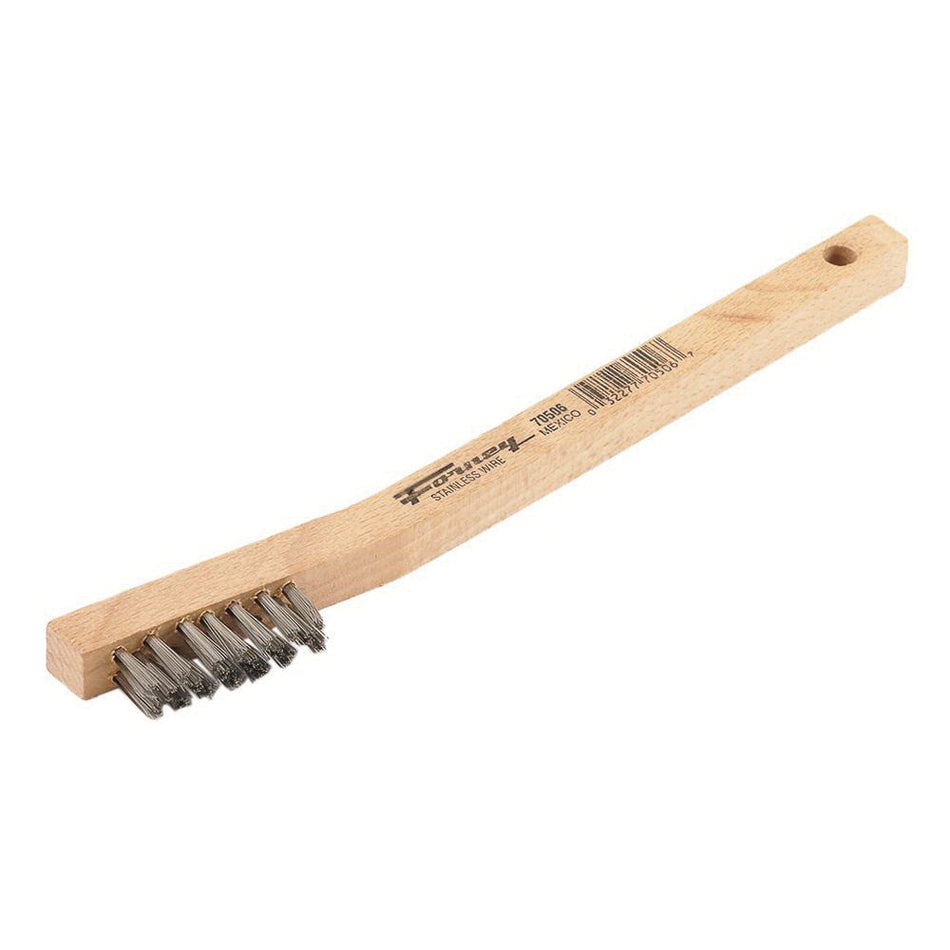 Forney® 70506 Scratch Brush, 7-3/4 in OAL, 3 x 7 -Row, Stainless Steel Bristle