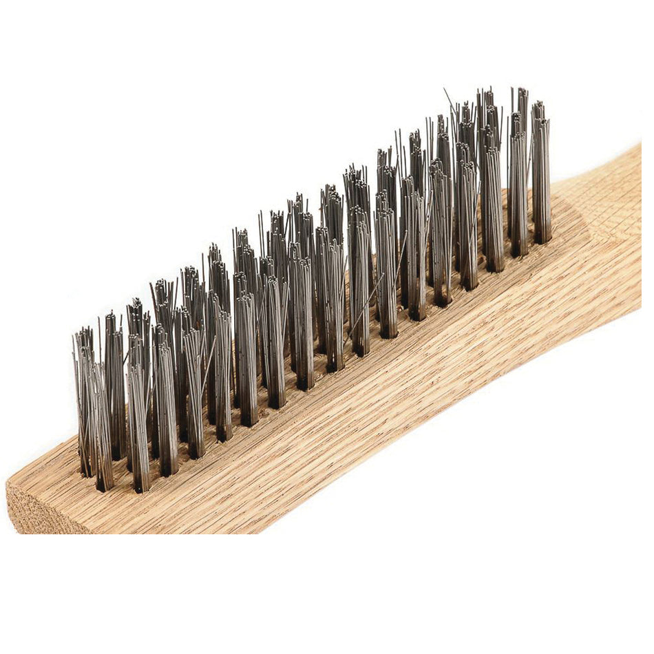 Forney® 70520 Scratch Brush, 10-1/4 in OAL, 4 x 16 -Row, Stainless Steel Bristle