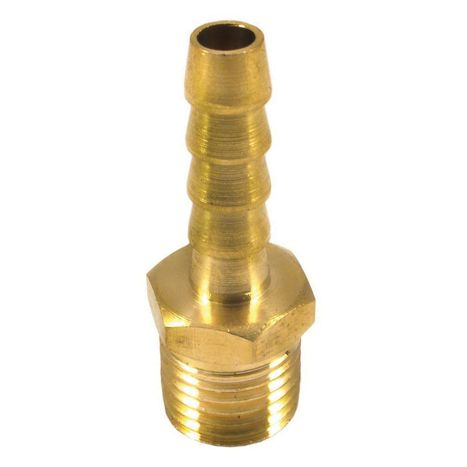 Forney® 75360 Air Hose End, 1/4 in Fitting, MNPT x Barb Connection, Brass, For Use With: Hose Clamps or Ferrules