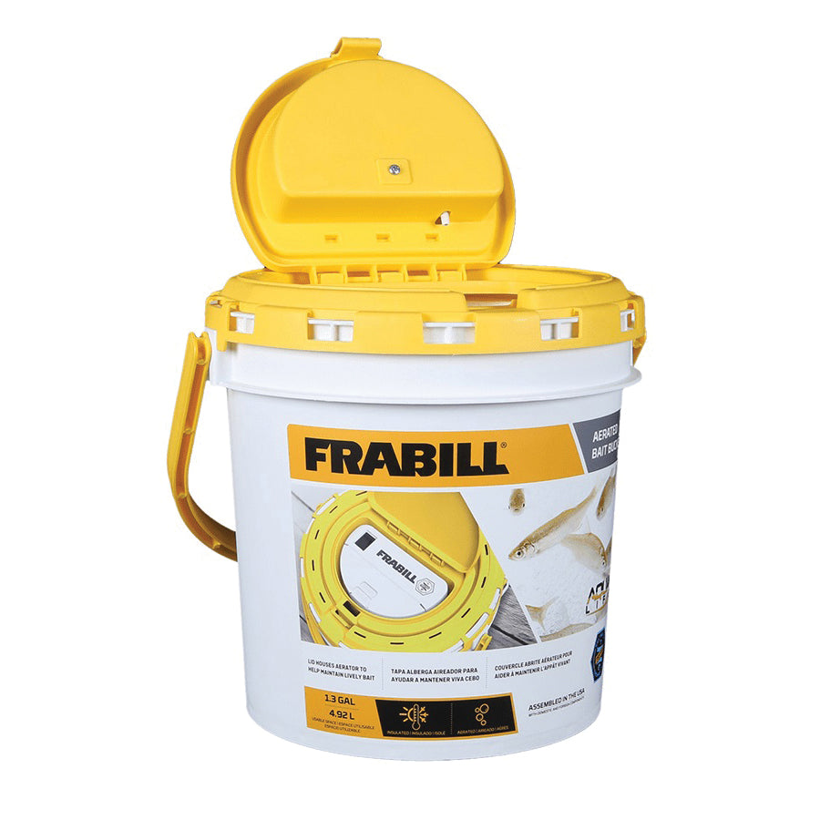 Frabill® PMC4825 Aerated Bait Bucket, 1.3 gal Capacity