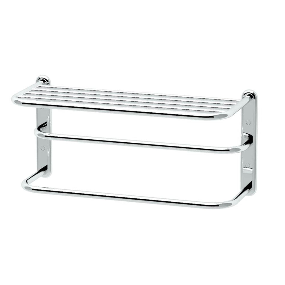 GATCO 1541 Hotel Spa Rack With Towel Bar, 10.1 in OAH, Stainless Steel