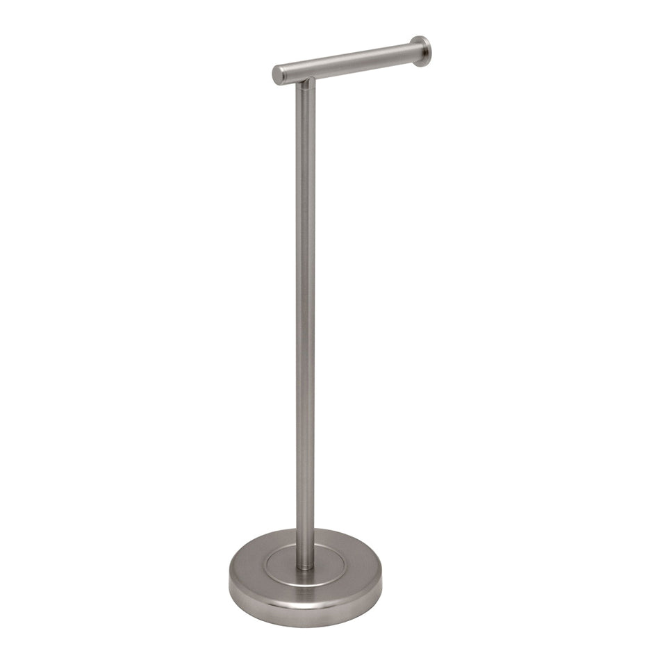 GATCO 1437SN Freestanding Tissue Holder, 1 -Roll, Metal, Satin Nickel