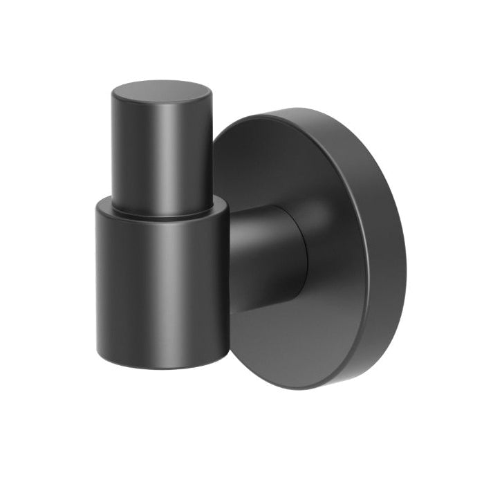 GATCO Robe Hook, Reveal Collection, 2 in L, 2.13 in W, 3-3/4 in H, Matte Black