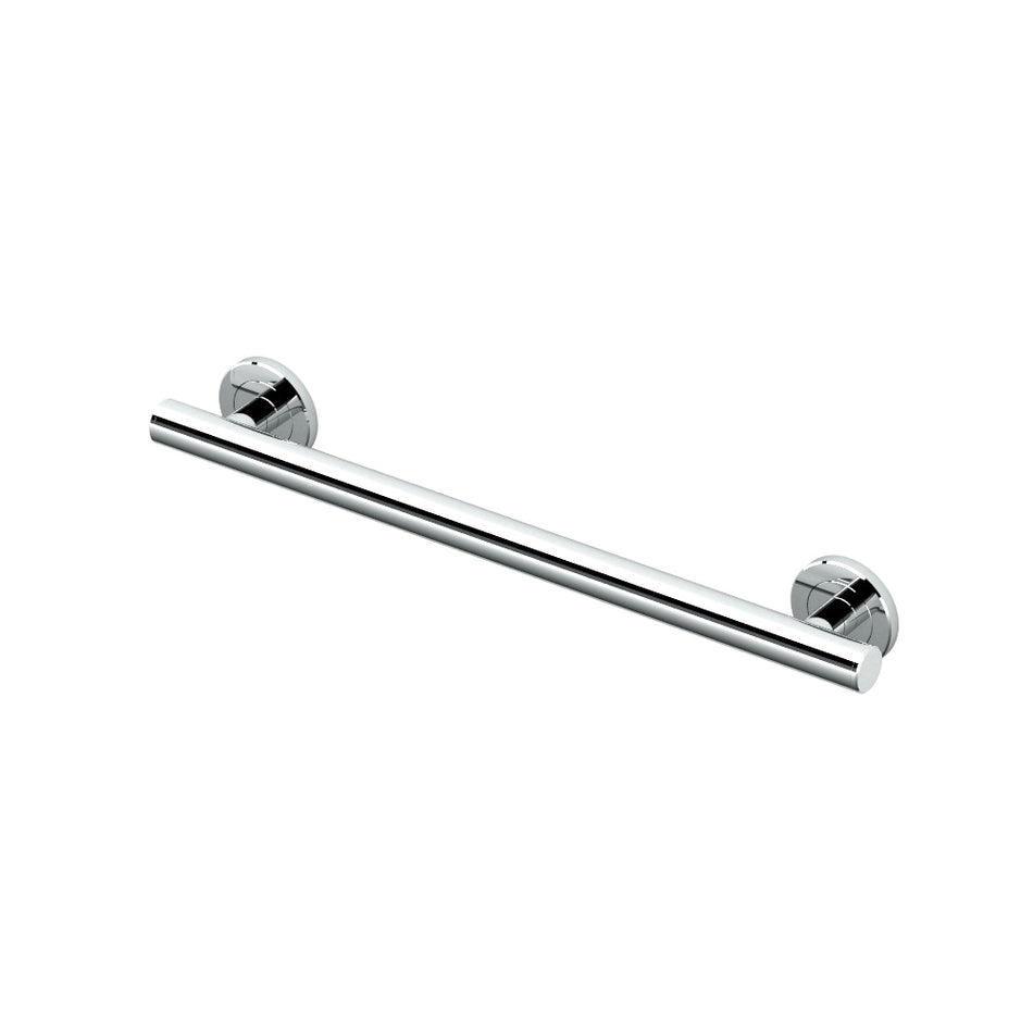 GATCO 852 Grab Bar, Latitude II Collection, 1-1/4 in Dia, 18 in L, Stainless Steel, Chrome