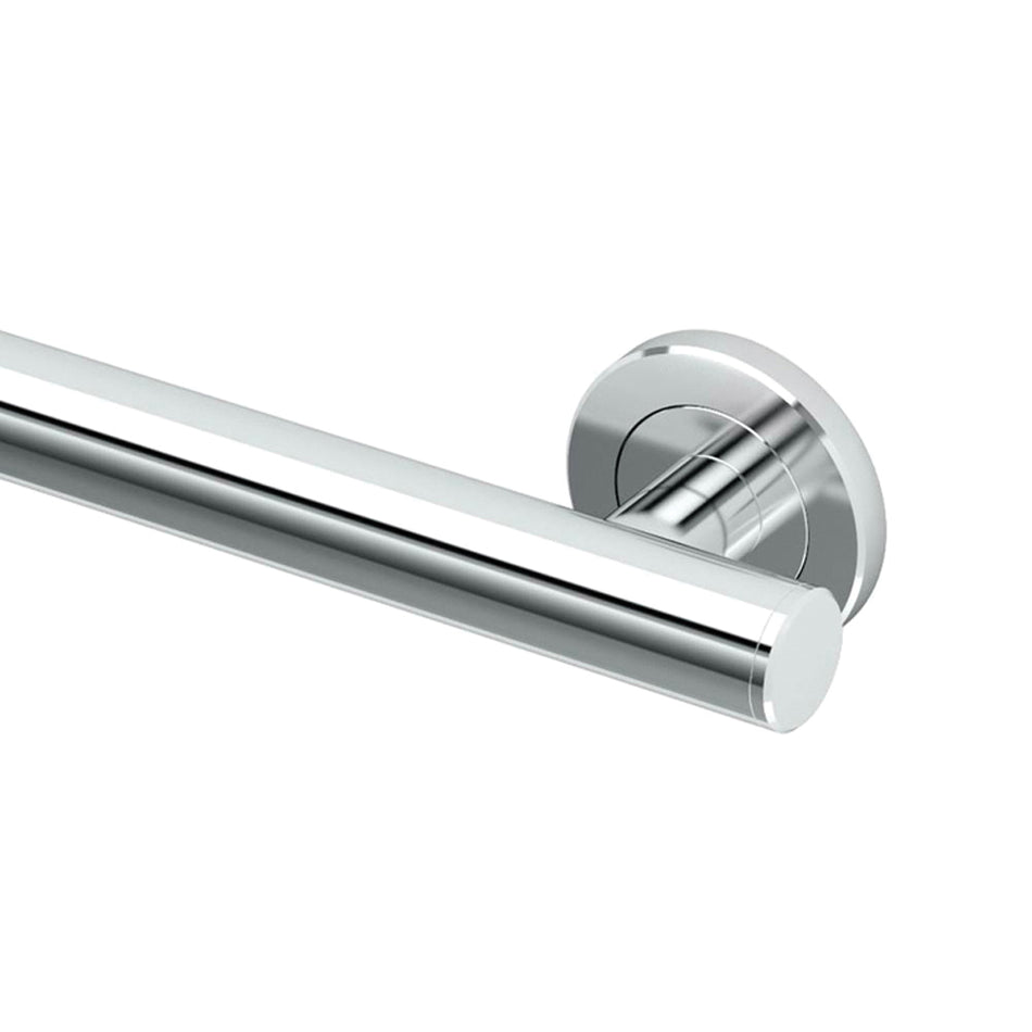 GATCO 854 Grab Bar, Latitude II Collection, 1-1/4 in Dia, 24 in L, Stainless Steel, Chrome