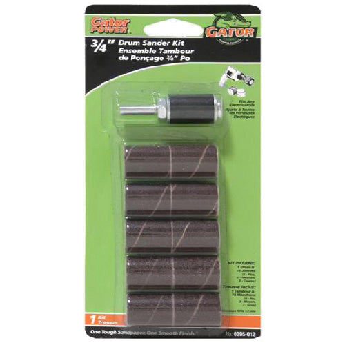 GATOR® Gatorpower™ 6095-002 Sanding Drum With Mandrel Kit, 3/4 in Dia