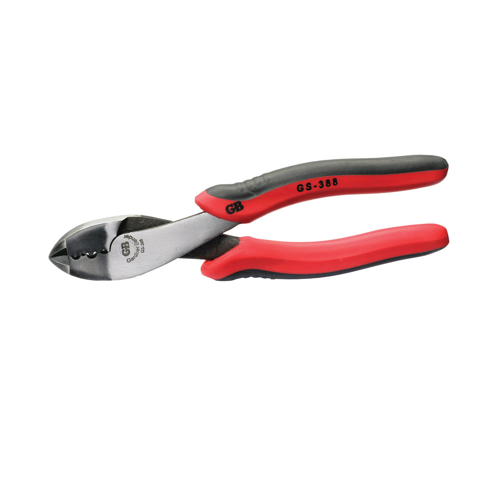 GB® GS-388 Crimping Plier, 2-1/4 in OAL, Comfort Handle, Insulated/Non-Insulated