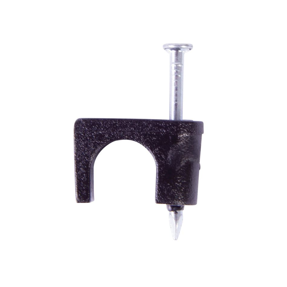 GB® PCC-1525 Cable Staple, 1/4 in W Crown, Polyethylene Insulation, Black Insulation, 1/4 in Max Cable Dia