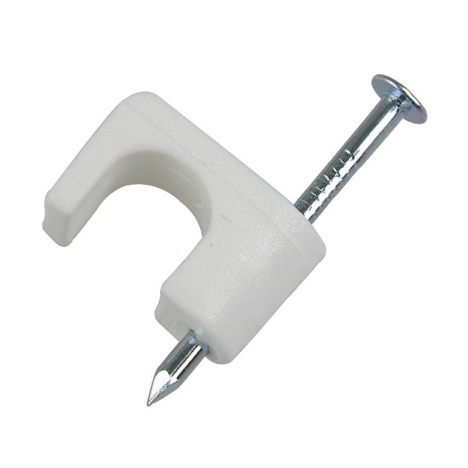 GB® PSW-1650T Insulated Staple, 1/4 in W Crown, Polyethylene Insulation, White Insulation