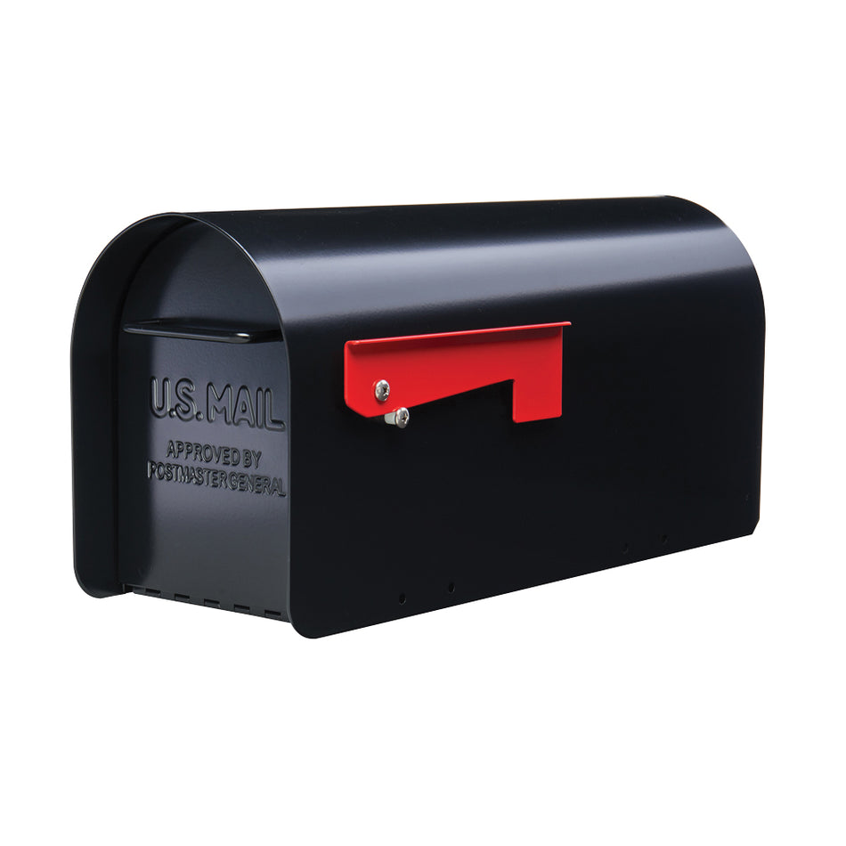 GIBRALTAR™ MAILBOXES MB801BAM Post-Mount Mailbox, 1000 cu-in Capacity, 7.8 in W, 20.3 in D, 9.6 in H, Steel, Galvanized