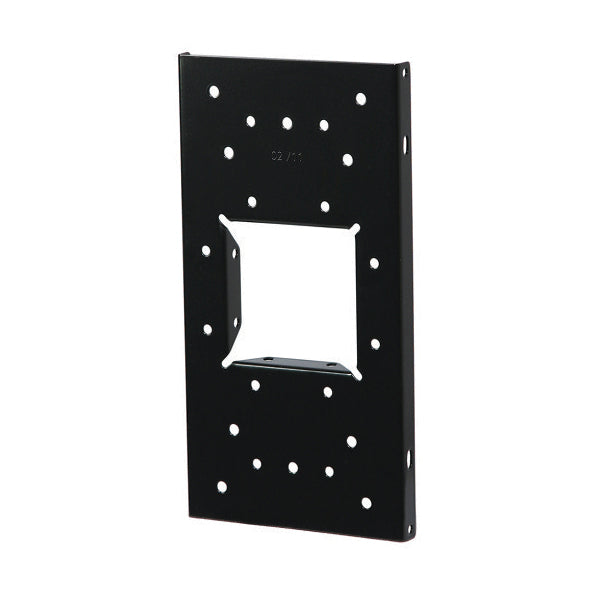 GIBRALTAR™ MAILBOXES UMBS0B06 Mailbox Mounting Board, 6.1 in W, 0.8 in H, Steel, Black