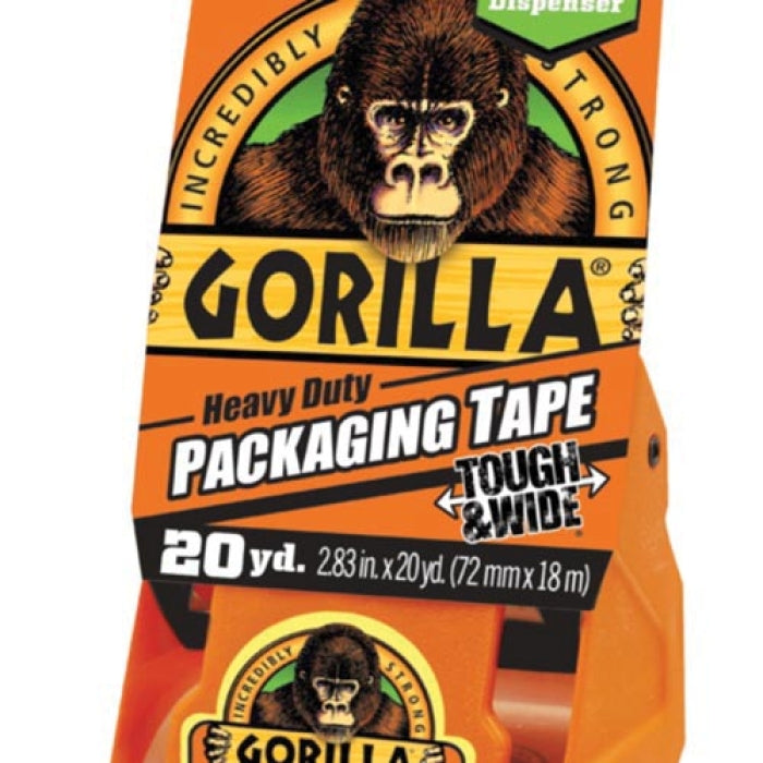 GORILLA® 106425 Duct and Repair Tape, 17 mil Thick, 2-7/8 in W, 25 yd L, Black, Cloth Backing