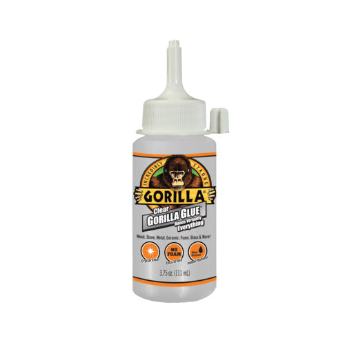 GORILLA® 4537502 All-Purpose Glue, Liquid, Clear, Slight Chemical, 24 hr Curing, 3.75 oz, Bottle